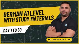 German A1 Level Course with Complete Study Materials  Learn German with Akshay Rahtan Sir germany [upl. by Burny]