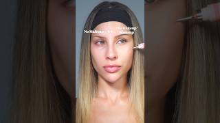 no makeup vs ‘no makeup’ makeup ✨ makeup beauty makeupshorts [upl. by Watters345]