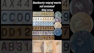 Banknoty warte więcej niż nominał Solid Radar Palindrom Zastępcze YA AB DA drabinka błędnodruki [upl. by Eyahc]