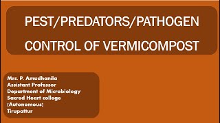 PESTPARASITEPATHOGENPATHOGEN AFFECTING EARTHWORMVERMICOMPOSTINGCHALLENGE DURING VERMICOMPOSTING [upl. by Hnahym]