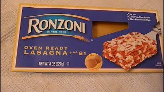 Ronzoni Oven Ready Lasagna Easy Lasagna Recipe [upl. by Aleakim]