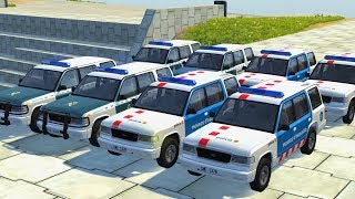 Catalan Independence Day Mossos amp GCivil Crashes  BeamNG Drive [upl. by Eilime]