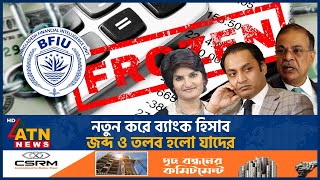 নতুন করে ব্যাংক হিসাব জব্দ ও তলব হলো যাদের  Bank Account Freeze  AL Leaders  BD Journalist Crime [upl. by Kate606]