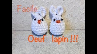 Tuto oeufs lapin au crochet [upl. by Noerb]