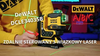 DeWALT DCLE34035B  SAMOPOZIOMUJÄ„CY 3WIÄ„ZKOWY LASER 360Â° ZE ZDALNYM STEROWANIEM [upl. by Faydra]