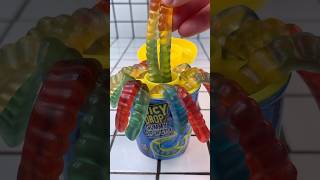 Blue juicy drop worms gummy sour jelly food mukbang [upl. by Paugh]