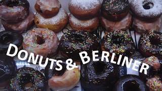 Berliner Pfannkuchen Krapfen und Donuts RezeptRecipe Tutorial [upl. by Alyt]