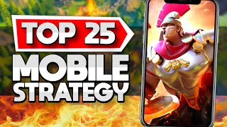 Top 25 Mobile Strategy Games iOS  Android [upl. by Xella]