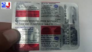 Glycomet Gp2 Forte Tablet  Glimepride 2mg amp metformin 1000mg tablet  use side effects review Hindi [upl. by Ettenal667]