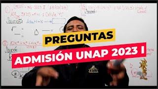 SOLUCIÓN PREGUNTAS ÁLGEBRA  EXAMEN GENERAL UNA PUNO 2023 I [upl. by Eltsirc793]