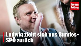 Ludwig zieht sich aus BundesSPÖ zurück  kronetv NEWS [upl. by Jacobsen806]