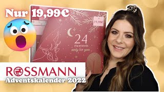 Rossmann 😱 24 moments only for you  Adventskalender 2022  Unboxing [upl. by Llerrit]