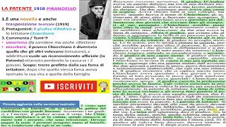 📗 LA PATENTE riassunto spiegazione e commento con video e immagini  Luigi Pirandello [upl. by Odlaw644]