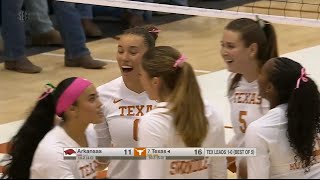 7 Texas vs Arkansas  2024 Womens College Volleyball Oct 18 2024 [upl. by Tegan92]