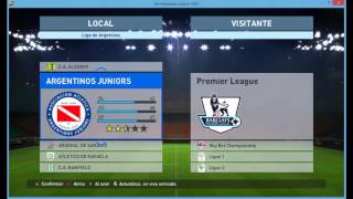 PARCHE PARA PES 2016CAMISETAS ESCUDO DE LA PREMIER LEAGUE LIGA ARG Y MAS [upl. by Gut]