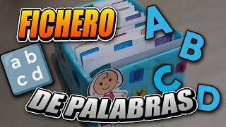 Como hacer Una Caja Fichero De Palabras🗳 [upl. by Airasor]