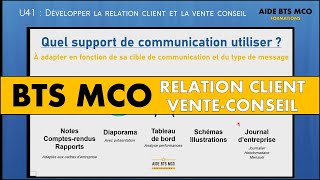 AIDE BTS MCO  Comment DIFFUSER les informations en entreprise   Relation client et vente conseil [upl. by Clie]