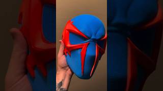 3D printed Spiderman 2099 helmet raw print ready to wear no sanding or painting ps5 Peter Parker [upl. by Teeter]