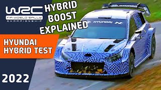 Hyundai WRC 2022 Hybrid Test WRC Hybrid BOOST Explained for WRC 2022 [upl. by Loleta]