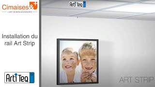 Comment installer des cimaises au plafond Artiteq  Cimaise TechniTop Rail ArtStrip [upl. by Einnod414]