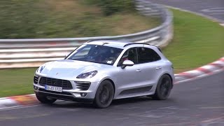 2015 Porsche Macan GTS testing on the Nurburgring [upl. by Nauqram]