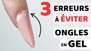 ONGLES en GEL  3 ERREURS à ÉVITER ⚠️ [upl. by Aleek783]