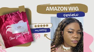 Amazon Wig ReviewUnboxing  Install [upl. by Corabelle]