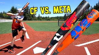 DeMarini CF MASHUP vs Louisville Slugger META  Feat 10yr old Biscuit Byrnes  USSSA 8 Bat Review [upl. by Goss]