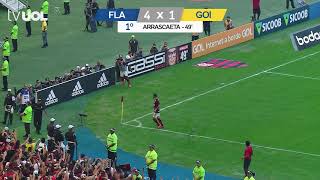 Arrascaeta marca belo gol contra o Goiás O 4º do Flamengo [upl. by Ingles]