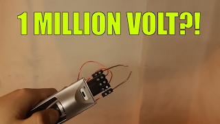 Elektroschocker mit 1 MILLION VOLT selber bauen  Bastelecke 010 [upl. by Nayhr]