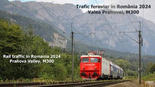 Trafic feroviarRail traffic in Romania  Prahova Valley CFR M300 [upl. by Ahsimit814]