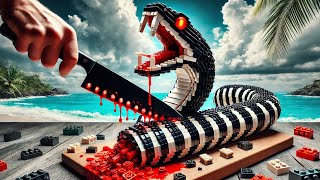 How to Make Pefect Giant ELECTRIC EEL Recipe IRL  Lego Cooking Stop Motion vs ASMR [upl. by Nodaj]