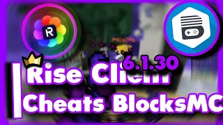 Rise Client  Cheating BlocksMC  Insane [upl. by Booker]