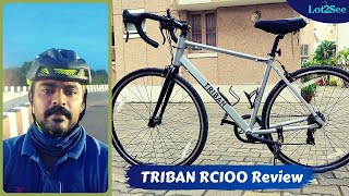 Triban review  Review triban rc100  Triban rc 100 review in tamil  Triban 100  Road bike review [upl. by Beaver572]