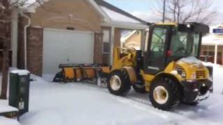 Komatsu WA50 Loader Back Dragging Snow [upl. by Eduj709]