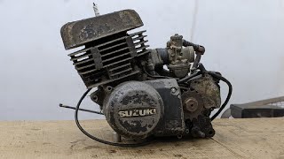 Suzuki TS250 YOM1969 Engine full Restoration [upl. by Htes]