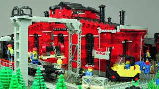 LEGO 12 Volt Roundhouse  Ringlokschuppen MOC – My Own Creation – Episode 2 [upl. by Gnauq985]