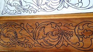 wood carving design drawingwood drawing makingwood artUP wood art [upl. by Lennaj]