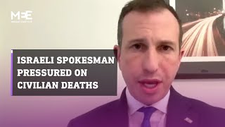 Piers Morgan pressures Israeli spokesperson on civilian deaths in Gaza [upl. by Gradeigh50]