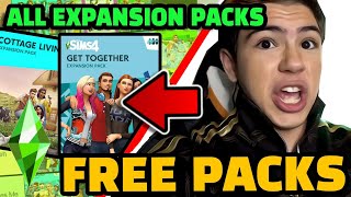 How to get ALL Sims 4 Packs for Free 🆓 Sims 4 Expansion Packs for Free ALL PLATFORMS [upl. by Albemarle]