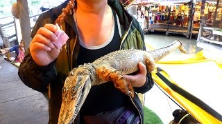 CROCODILE FRY  CROCODILE BAR B QUE  BANGKOK RECIPES  POPULAR THAI RECIPES street food [upl. by Zingale]