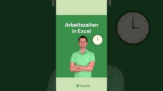 Arbeitszeiten in Excel berechnen 🕑 [upl. by Leak]