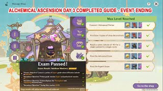 Alchemical Ascension Day 3 Guide Event Ending  Alchemy Exam by Sucrose Completed [upl. by Chyou]