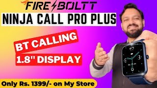 fire boltt ninja call pro plus 183quot smartwatch Review  best smartwatch 2023 [upl. by Sheeree]