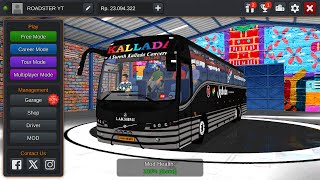 VOLVO B9R MOD  KALLADA BUS LIVERY  KERALA TRAFFIC MOD BY KBR  BUSSID [upl. by Brynne]