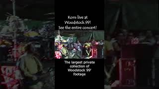 KORN Live at Woodstock 99 [upl. by Yrtnej839]