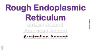 Rough Endoplasmic Reticulum How to Pronounce Rough Endoplasmic Reticulum in American Accent [upl. by Cerelia]