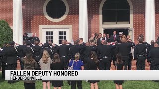 Funeral service for Henderson Co Deputy Hendrix [upl. by Ronaele26]