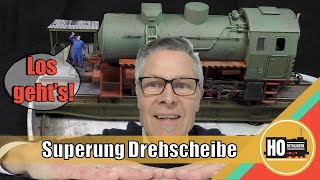 Modellbahn Online Magazin 30 Lagerschuppen aus Holz Superung Segmentdrehscheibe Patina BR 80 [upl. by Lime791]