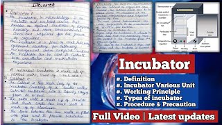 Incubator  Definition Various Unit PrincipalWorking of incubator amp Types of Incubator [upl. by Micah]